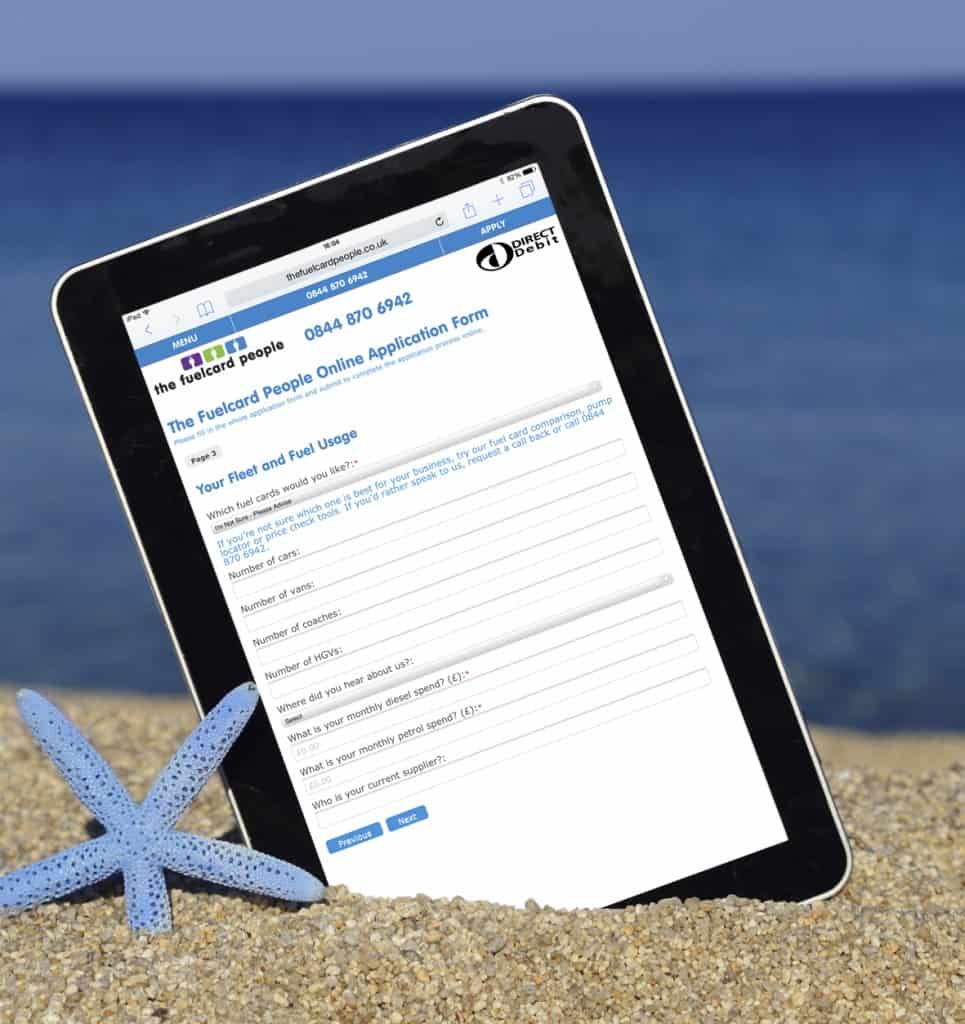Fastest ever fuel card application from The Fuelcard People The